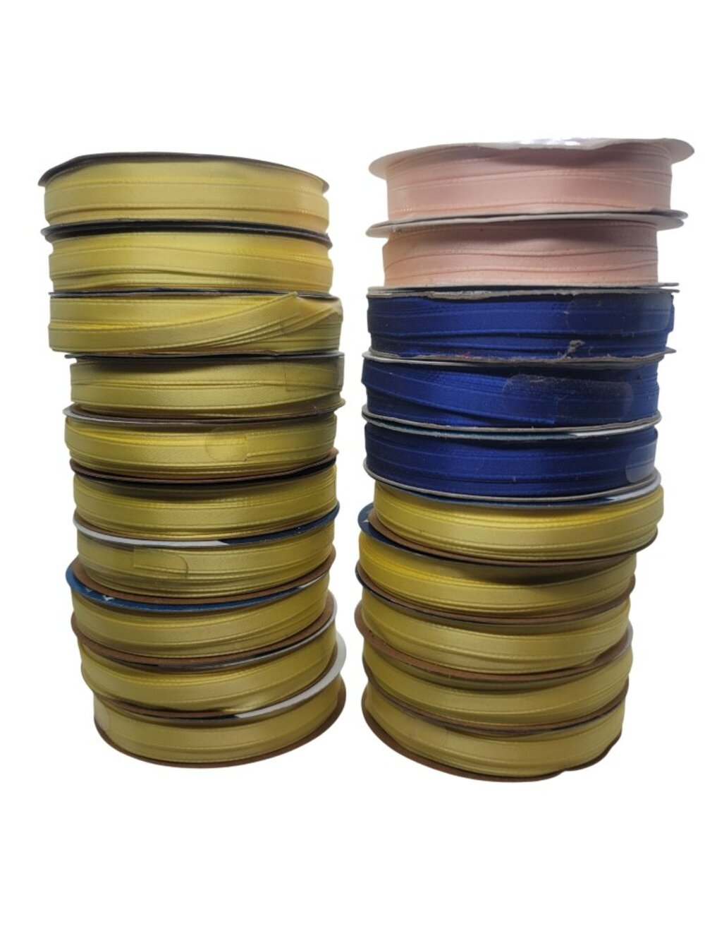 Vintage Y2K Ribbons 20 Spools Polyester Assorted Colors Craft Supplies NEW Lot R